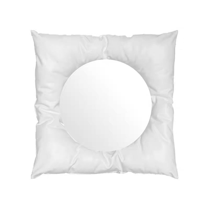 White pillow on a white background