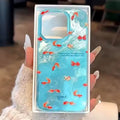 Elegant Korean Blue Ocean iPhone Case with Glossy Finish