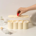 Dopamine pastel room decor box with lid for cotton puffs and aesthetic makeup tools