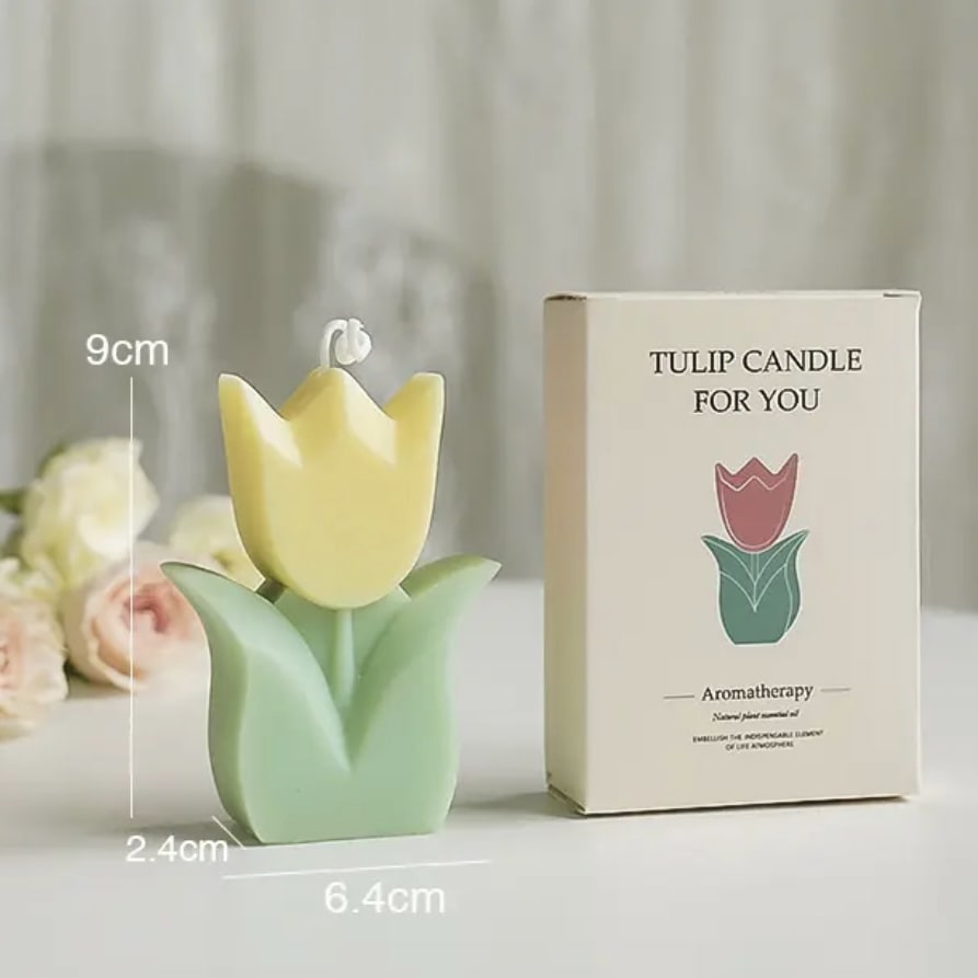 Handmade Tulip Candle for Wedding Guest Gifts