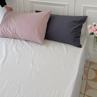 Solid Color Cotton Bed Sheet