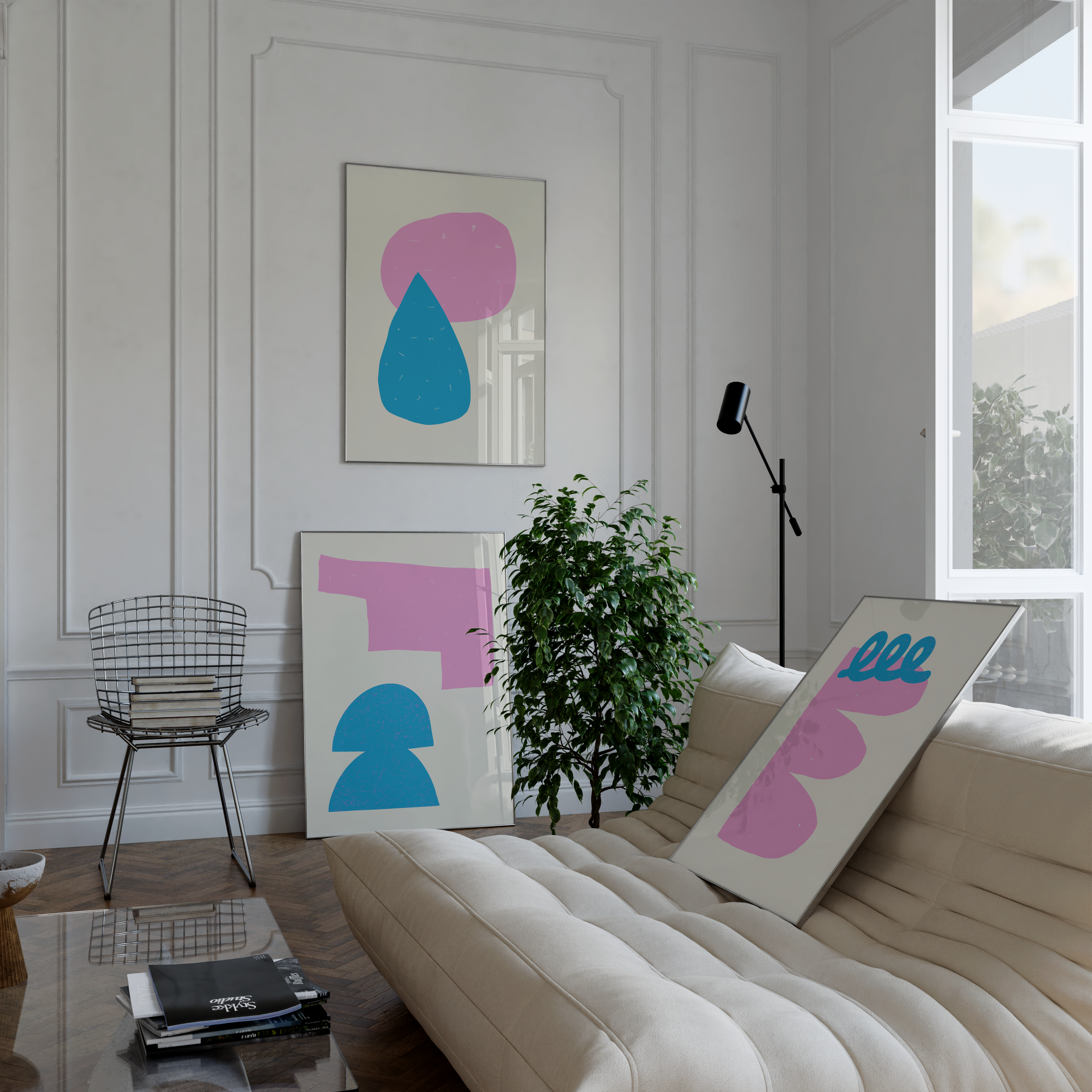 Home decor poster trio that brings energy and style to any space