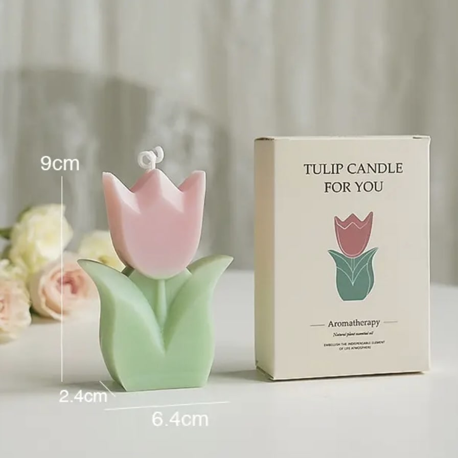 Birthday Gift Tulip Flower Aromatherapy Candle