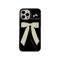 Cute Coquette iPhone Case – Ribbon Bowknot Phone Cover with Retro Korean Design for iPhone 6, 7, 8 Plus