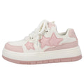 Women’s casual pink star sneakers for summer
