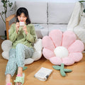 Daisy pillow for kids' room decor with vibrant petals