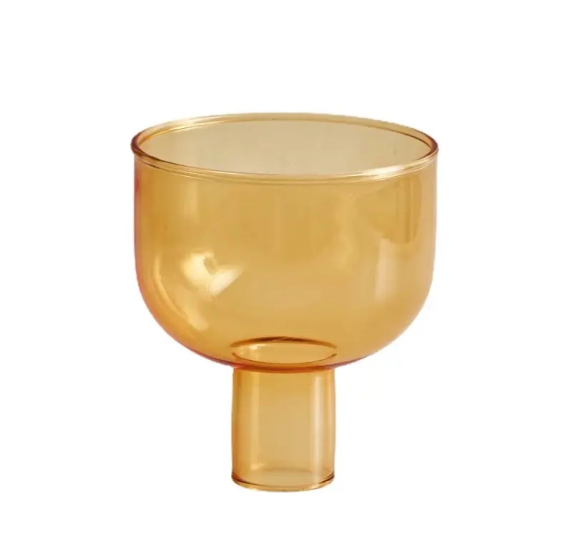 Decorative Retro Glass Bowl – Ideal for Flowers, Candles, and Terrariums