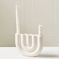 Ceramic candlestick holder as a housewarming gift