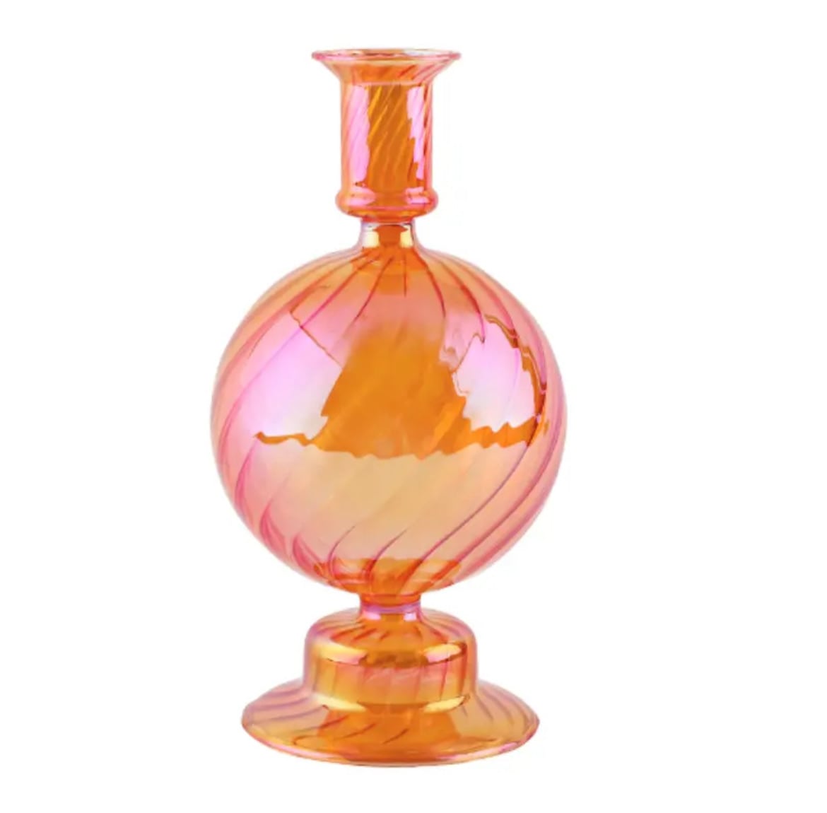 Elegant Purple Vase Candleholder – Modern Lacquered Glass for Weddings