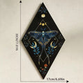 Boho star and moon wooden plaque for bedroom wall