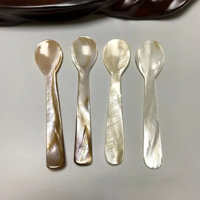 Mermaidcore aesthetic mother of pearl spoon