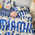 College room essentials featuring bold bedding set