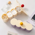 Pastel desk accessory organizer box for makeup and small cosmetics in kawaii style