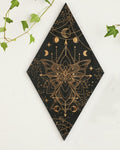 Decorative moon phase wall hanging for boho interior