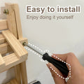 Natural wooden desktop organizer for succulents, cosmetics, and books. Folding double-layer shelf for home or office use.