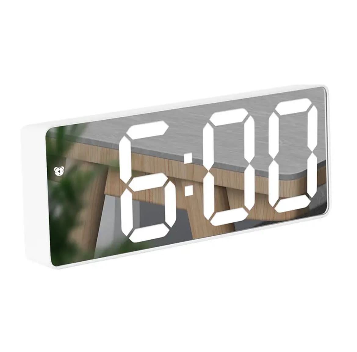 Silent Nordic LED digital clock for minimalist decor