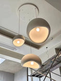 Sculptural dome light with soft ambient LED glow in a cozy room