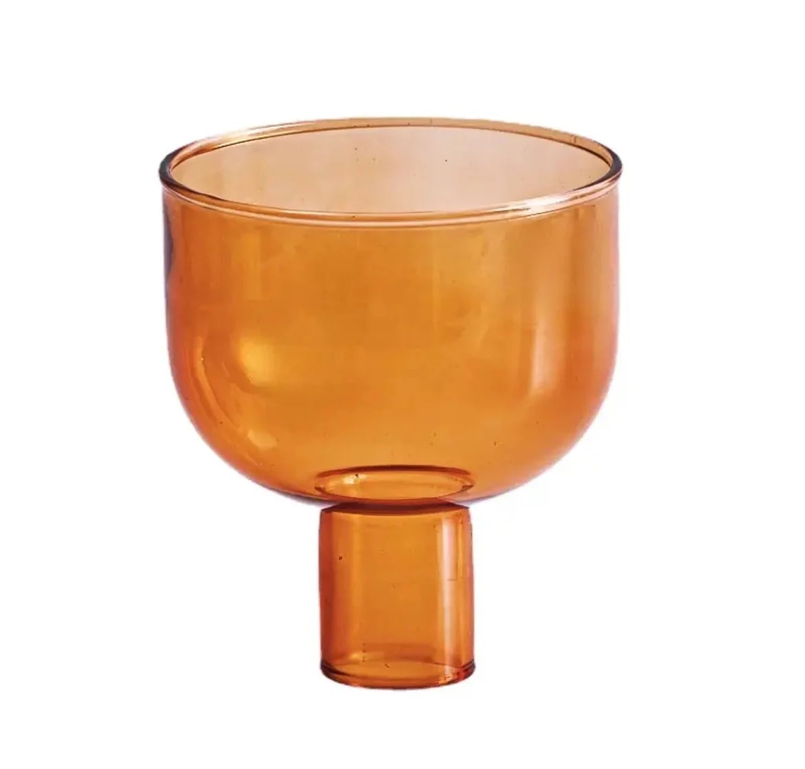 Nordic Round Glass Vase – Versatile Table Decor for Home and Office
