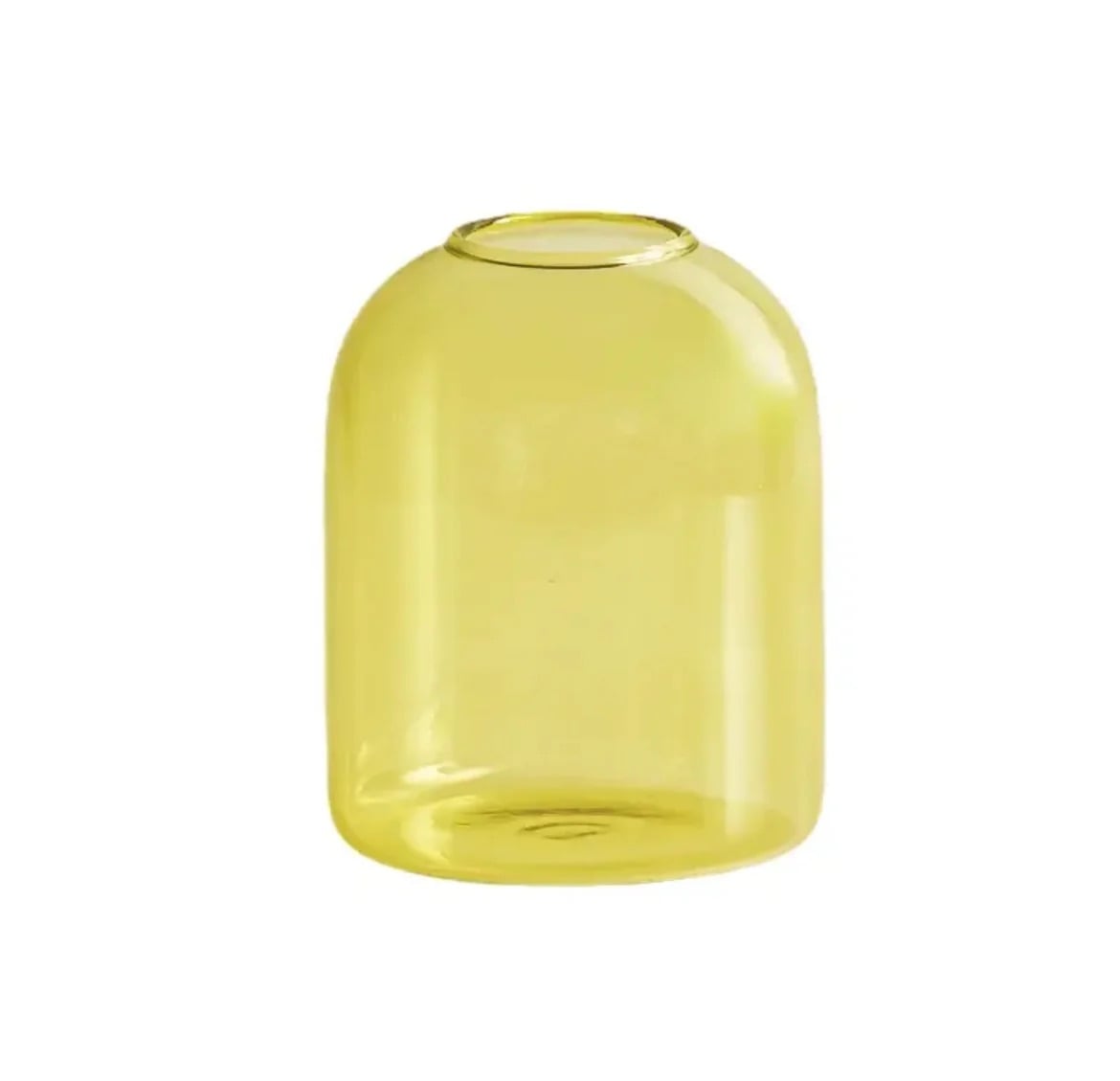 Nordic Style Round Glass Holder – Ideal for Candles and Floral Arrangements