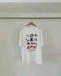 Vintage aesthetic t-shirt in oversized fit, ideal for 80s-inspired style