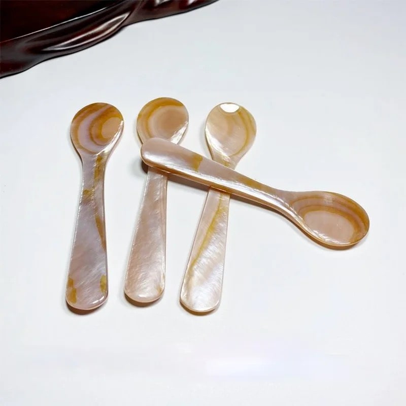 Eco-friendly seashell spoon with elegant design