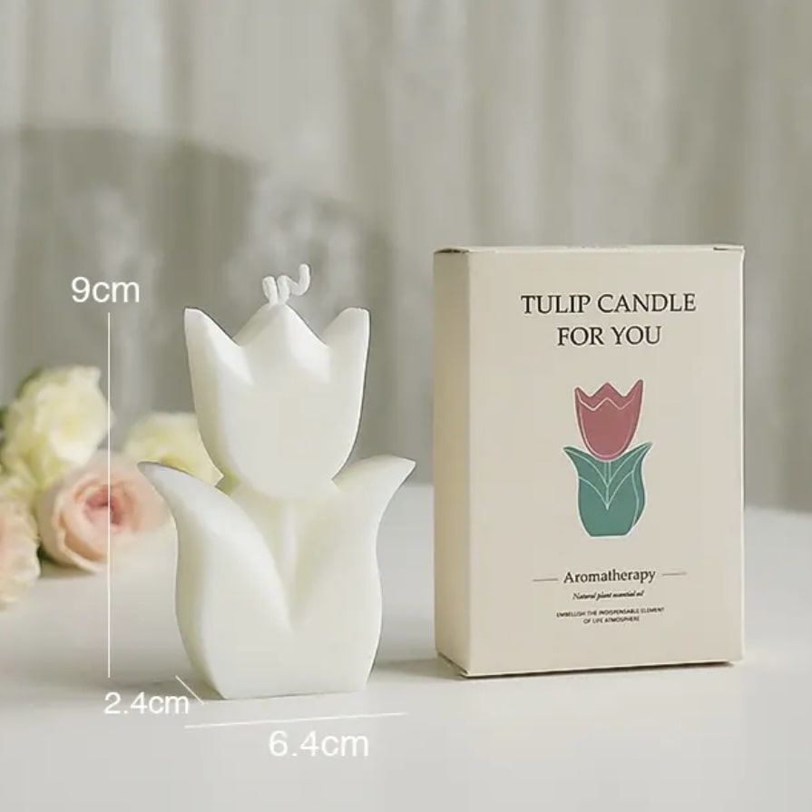 Tulip Candle for Korean Ins Style Home Decor