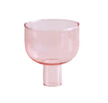 Round Glass Bowl Vase – Decorative Container for Candles and Plants