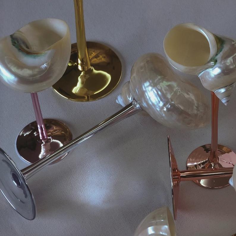 Beach Wedding Bridesmaid Gifts - Handmade Glassware