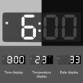 Sleek Nordic style electronic clock for bedroom decor