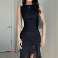 Sleeveless Maxi Dress for Summer Parties – Elegant Backless Design