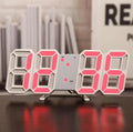 Stylish 3D LED clock for minimalist interior design