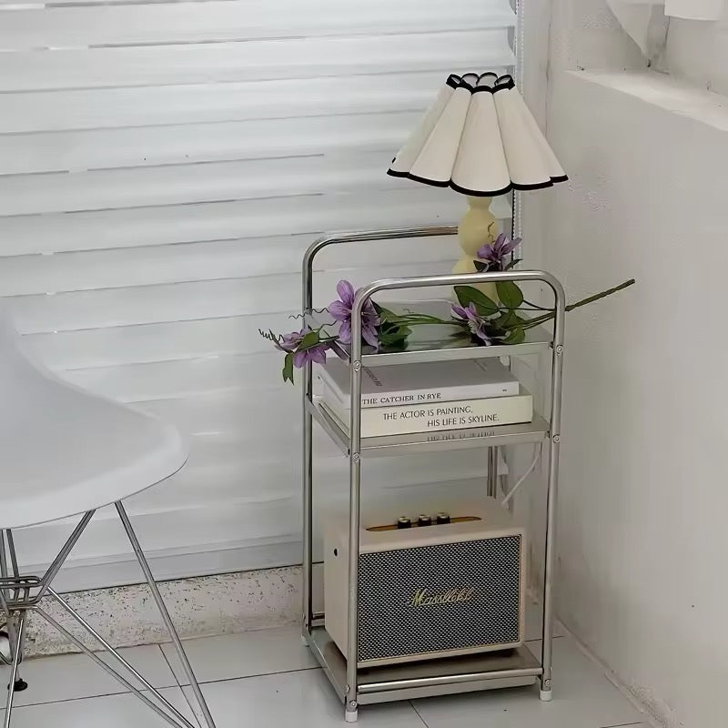 Modern Japandi stainless furniture rack