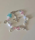 Handmade bracelet with moon and star details