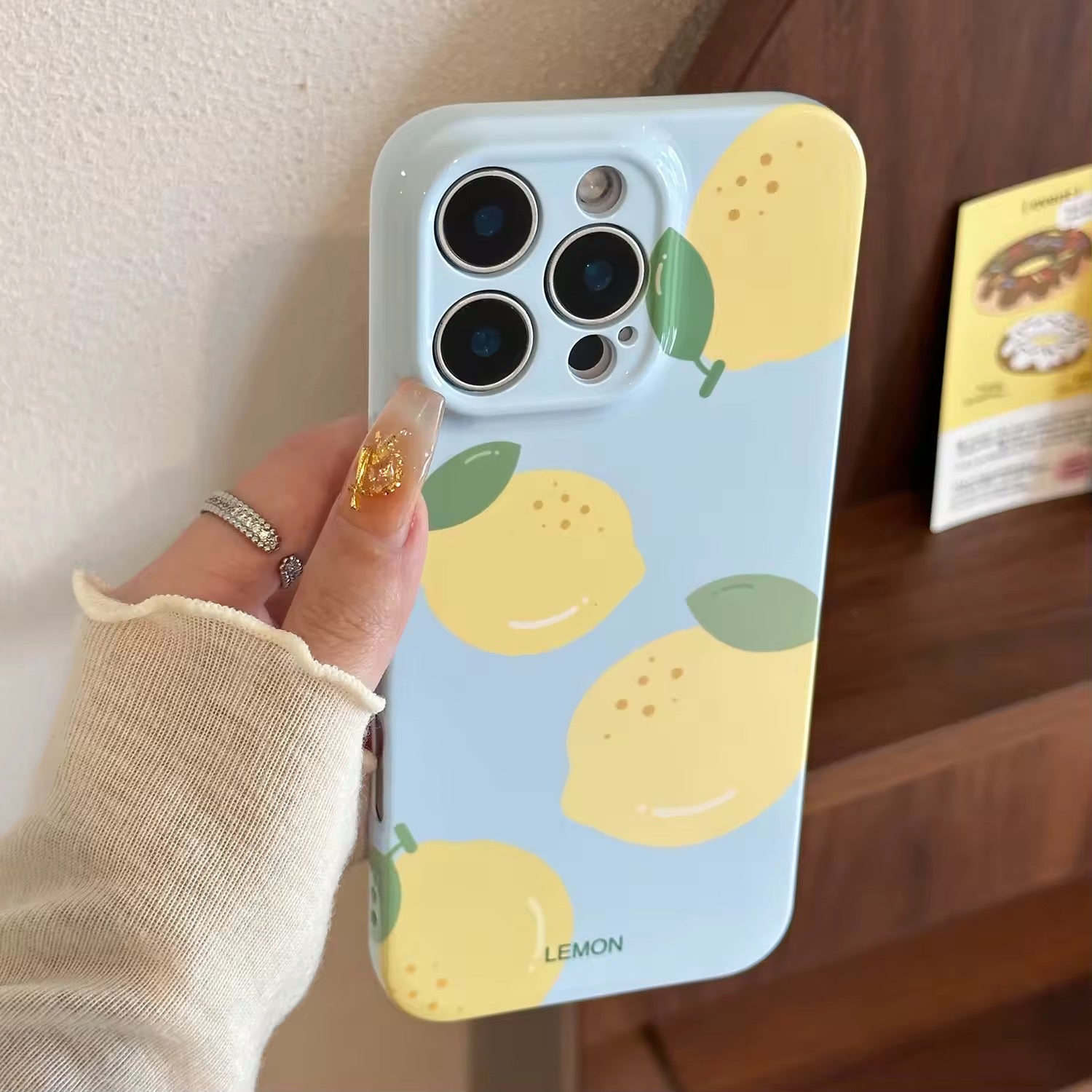 Playful Gen Z iPhone cover with refreshing lemon aesthetic