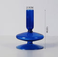 Small blue candle holder for vintage bedroom decor