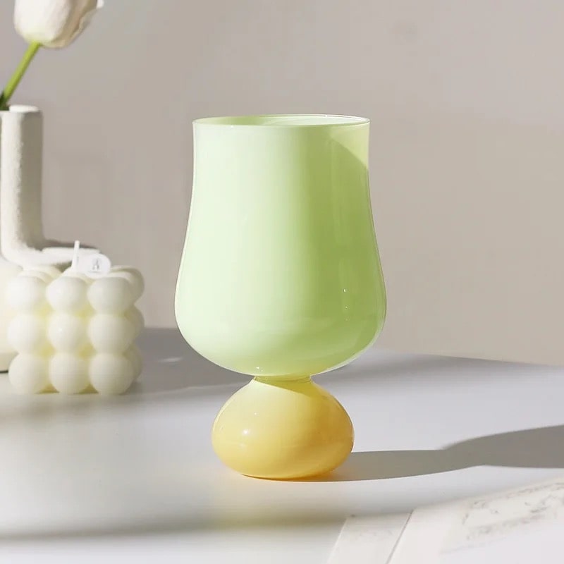 Elegant High-Footed Tulip Glassware