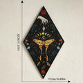 Boho gothic wooden plaque for bedroom wall decor